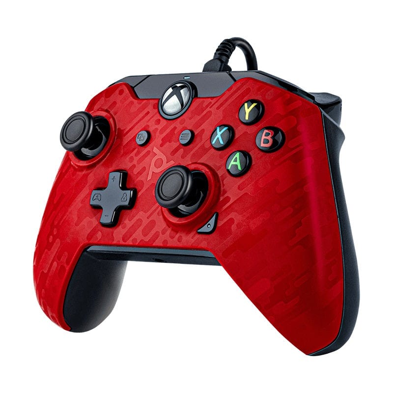 PDP XBOX WIRED CONTROLLER RED CAMO 708056067649