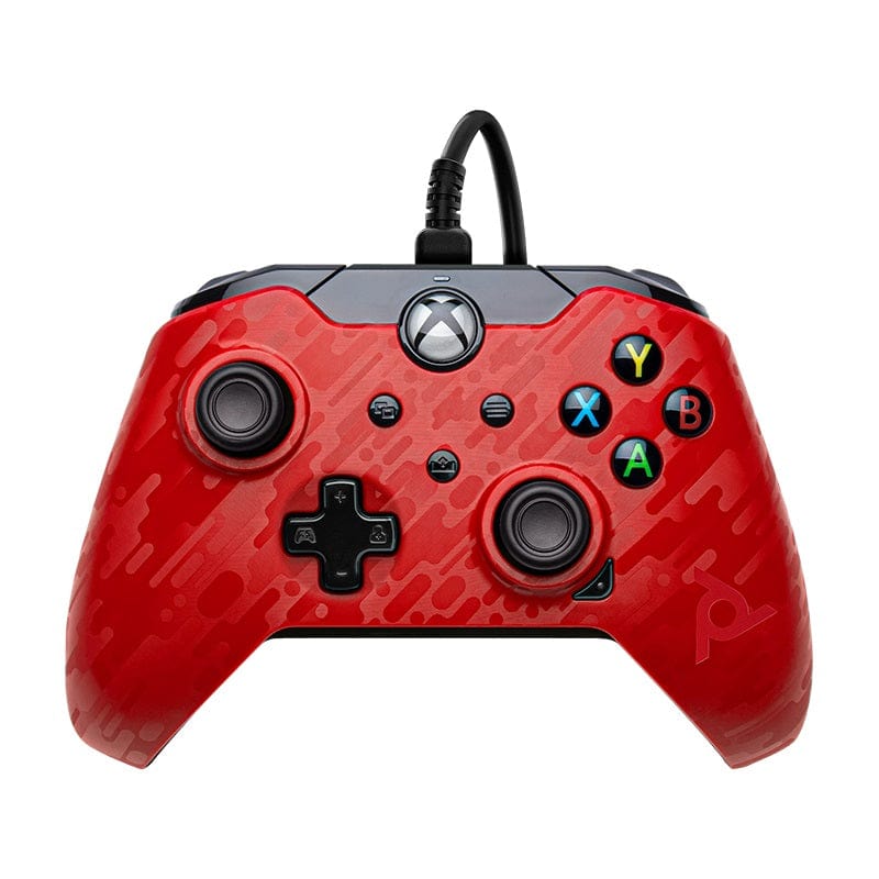 PDP XBOX WIRED CONTROLLER RED CAMO 708056067649