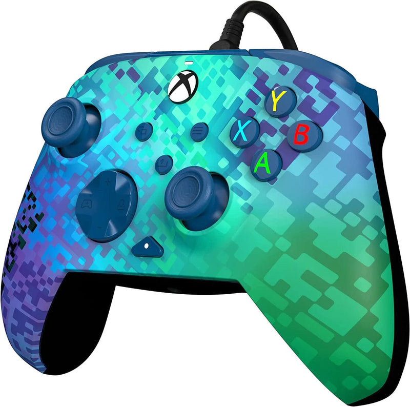 PDP XBOX WIRED CONTROLLER REMATCH - GLITCH GREEN 708056069155