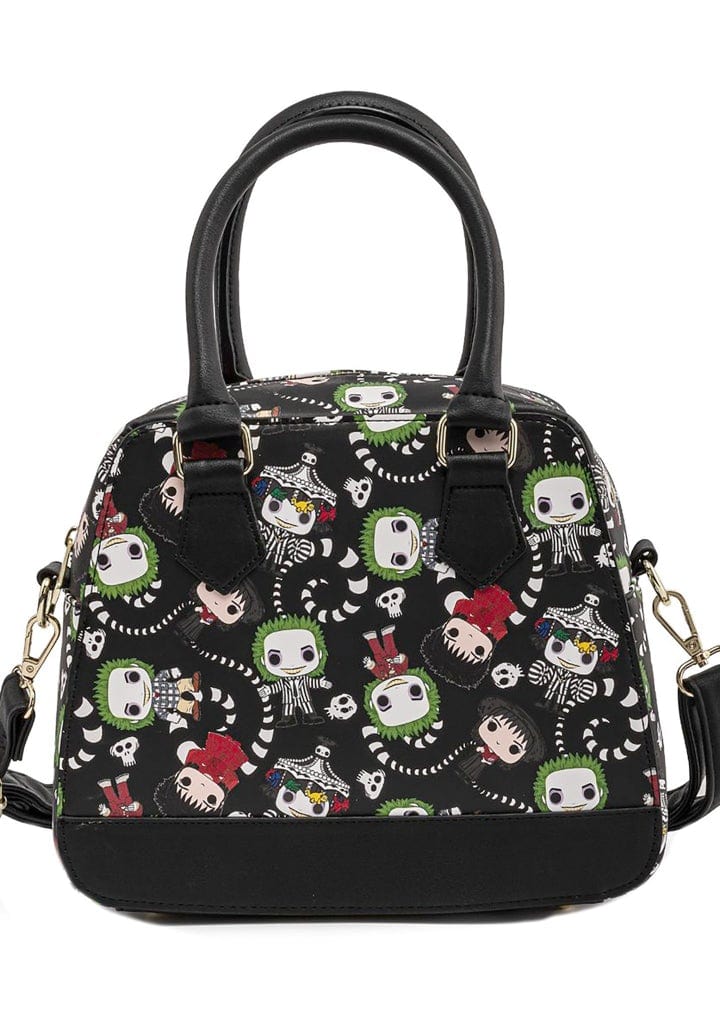 POP BY LOUNGEFLY BEETLEJUICE AOP CROSSBODY BAG 671803380455