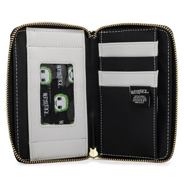 POP BY LOUNGEFLY BEETLEJUICE AOP ZIP AROUND WALLET 671803380448