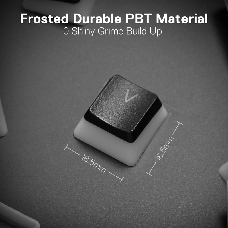 PUDDING KEYCAPS - REDRAGON SCARAB A130 BLACK, DOUBLE SHORT, PBT 6950376705075