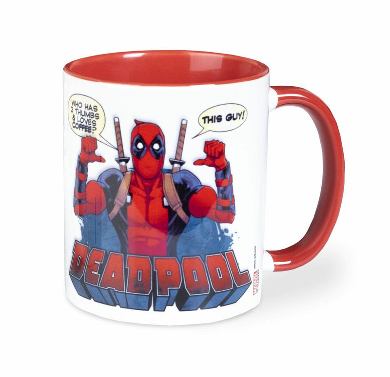 PYRAMID DEADPOOL (2 THUMBS) RED INNER MUG 5050574253017