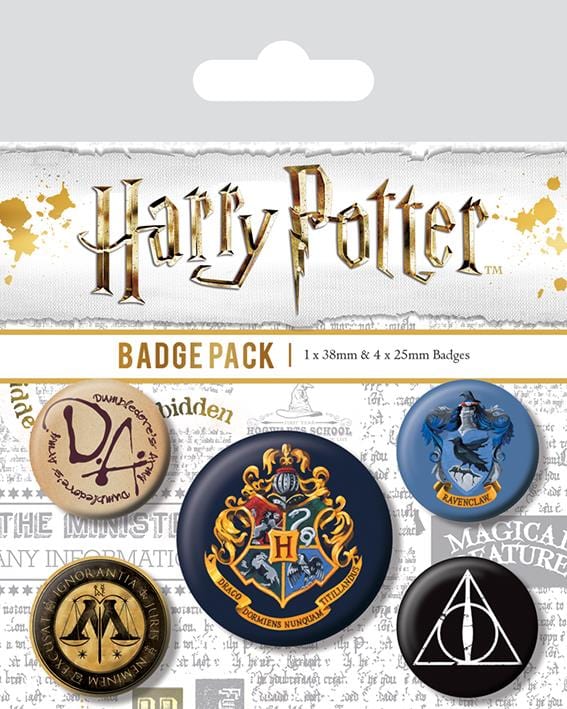 PYRAMID HARRY POTTER (HOGWARTS) BADGE PACK 5050293804859