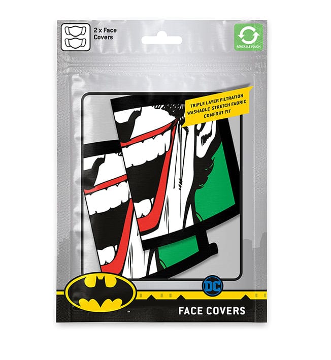 PYRAMID JOKER (FACE) FACE MASK 2 PACK 5050293855554