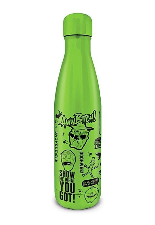 PYRAMID RICK AND MORTY (QUOTES) METAL DRINK BOTTLE 5050574254038