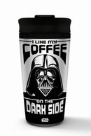 PYRAMID STAR WARS (I LIKE MY COFFEE ON THE DARK SIDE) METAL TRAVEL MUG 5050574257091