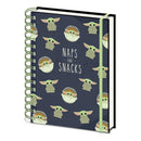 PYRAMID STAR WARS: THE MANDALORIAN (NAPS AND SNACKS) A5 WIRO NOTEBOOK 5051265732545