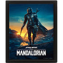 PYRAMID STAR WARS: THE MANDALORIAN (NIGHTFALL) - FRAMED 5056480303297