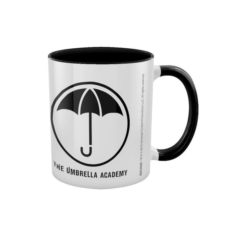 PYRAMID THE UMBRELLA ACADEMY (LOGO) BLACK INNER MUG 5050574255653