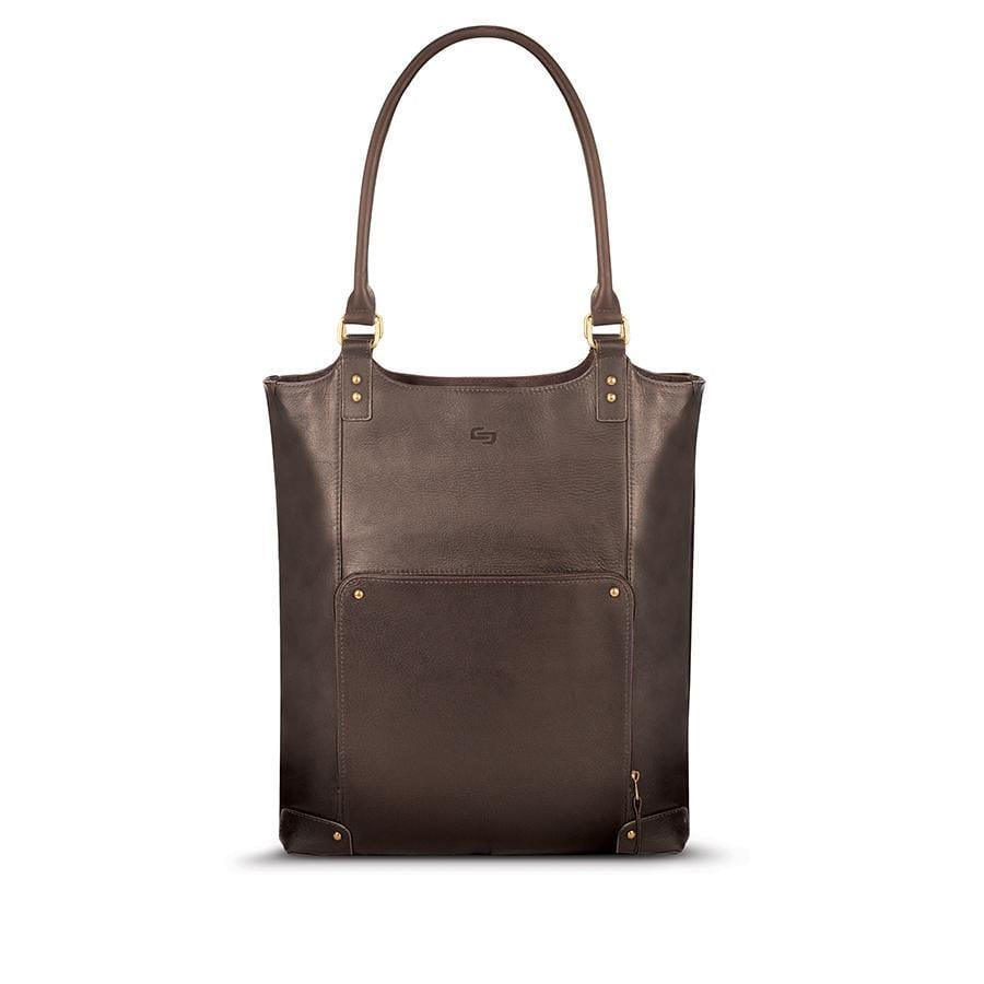 SOLO CHAMBERS LEATHER/POLY BUCKET TOTE 16 030918005224