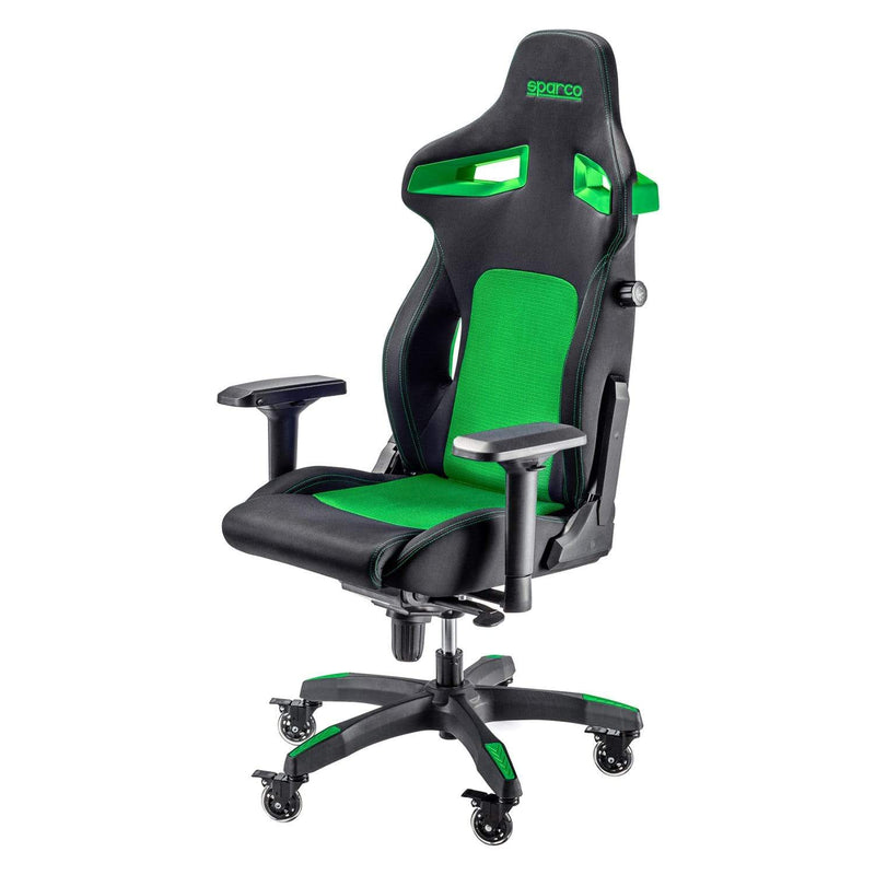 Sparco Stint Gaming Chair - Black & Green 8033280243425