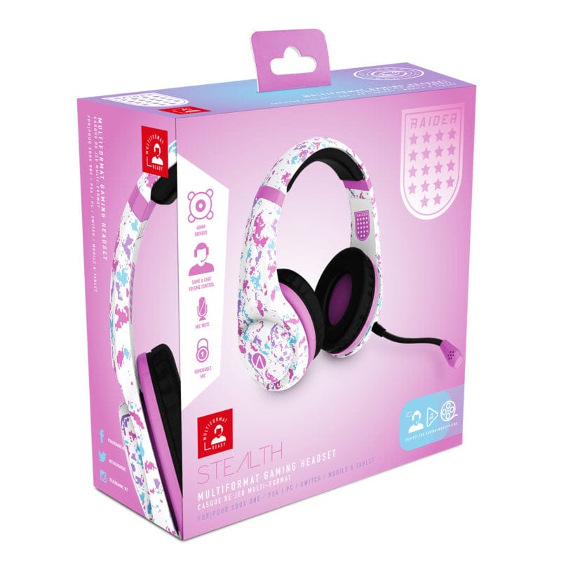 STEALTH MULTIFORMAT CAMO STEREO GAMING HEADSET – RAIDER 5055269709855