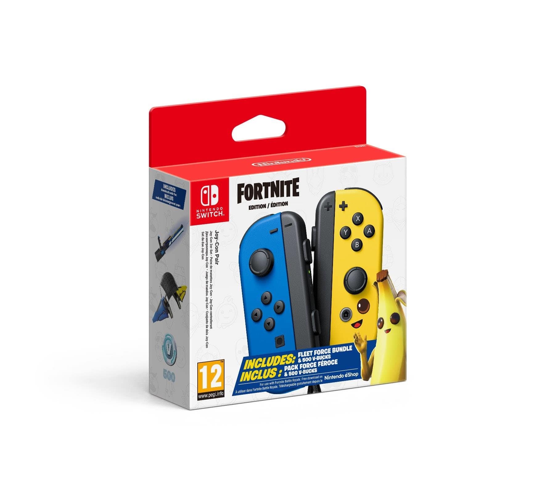 NINTENDO SWITCH JOY-CON PAIR BLUE/YELLOW FORTNITE EDITION