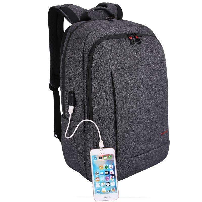 Tigernu Backpack T-B3142-USB 15,6" Black & Silver 6928112307685