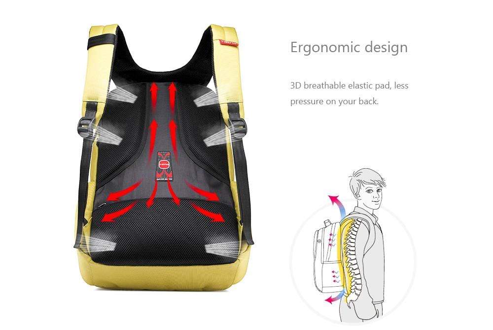 Tigernu Backpack T-B3143 14" Yellow 6928112303656