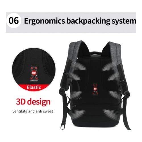 Tigernu Backpack T-B3146 14" Black Grey 6928112307647