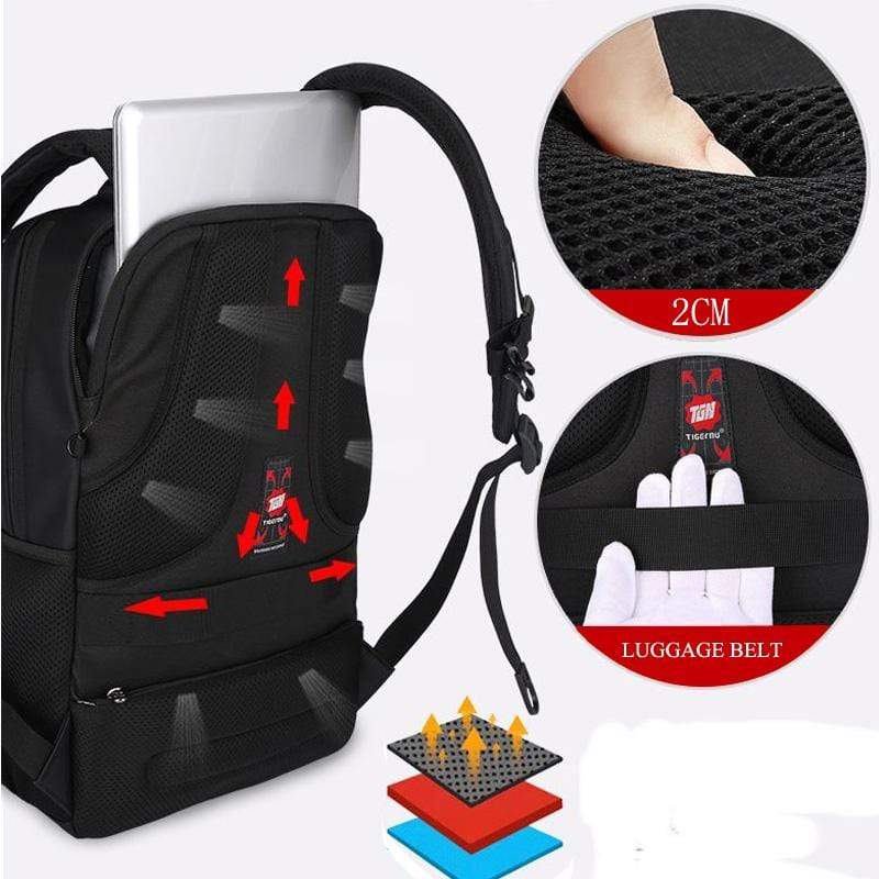 Tigernu Backpack T-B3220-USB 15.6" Black 6928112307920