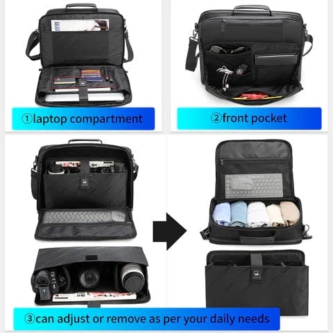 TIGERNU LAPTOP TRAVEL OFFICE SLING SHOULDER MESSENGER BAG T-L5188 6928112307326