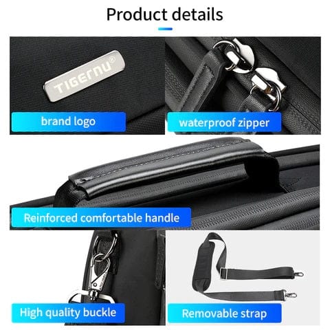 TIGERNU LAPTOP TRAVEL OFFICE SLING SHOULDER MESSENGER BAG T-L5188 6928112307326