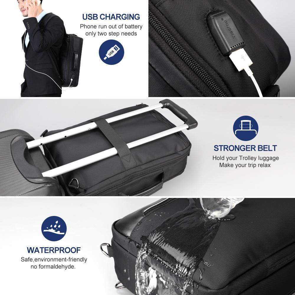 TORBA 3v1 TIGERNU  T-B3639 15.6" ČRN 6928112309368