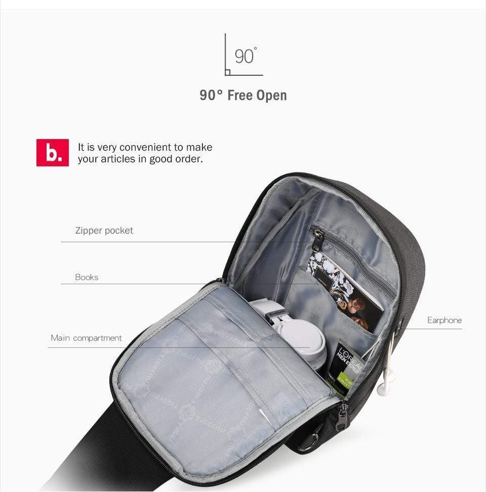 TORBA TIGERNU T-S8061 11" ČRNO SIVA 6928112309009